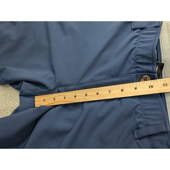 Under Armour Golf Pants Mens 36x34 (Meas 34x31) Blue Nylon Blend Stretch Chino - Picture 10 of 11
